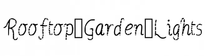 Rooftop_Garden_Lights  Frei Schriftart Herunterladen