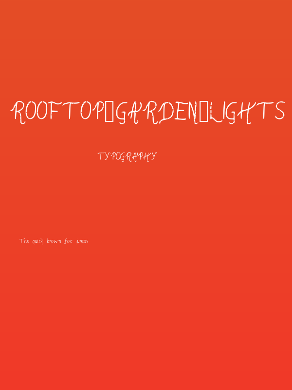 Rooftop_Garden_Lights Poster