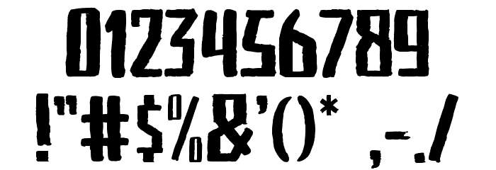 RookiePunk Font OTHER CHARS