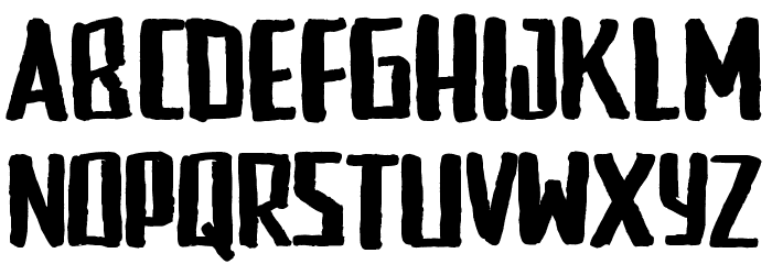 RookiePunk Font LOWERCASE