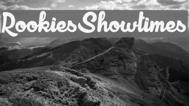 RookiesShowtimes Font examples