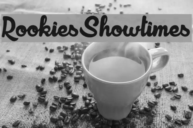 RookiesShowtimes Font examples