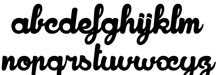 RookiesShowtimes Font LOWERCASE