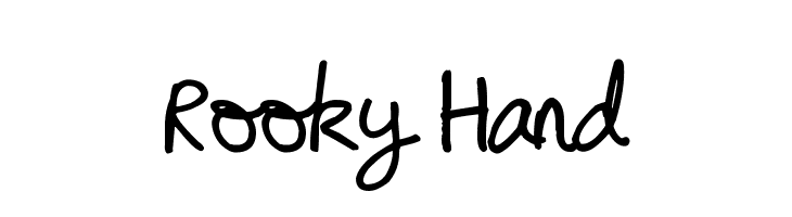 Rooky Hand  les polices de caractères gratuit tlcharger