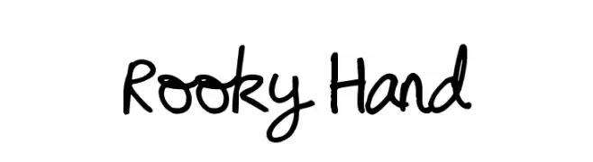 Rooky Hand  Fuentes Gratis Descargar
