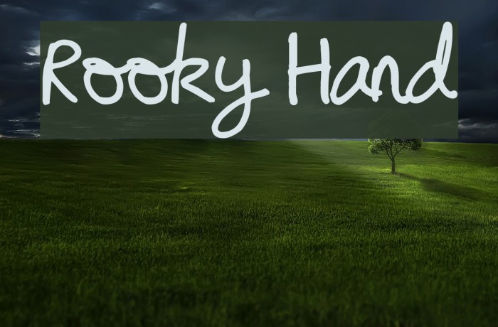 Rooky Hand Font examples