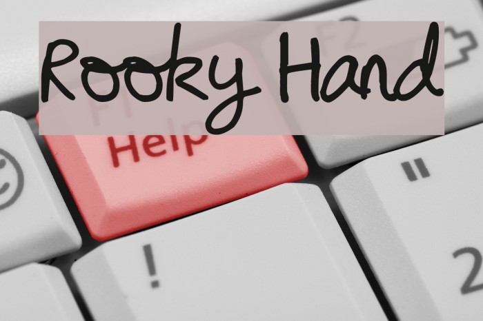 Rooky Hand Font examples