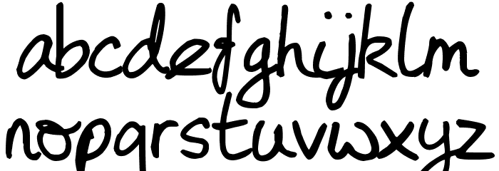 Rooky Hand Font LOWERCASE