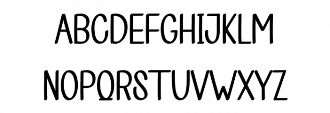 Room Handmade Schriftart Groß