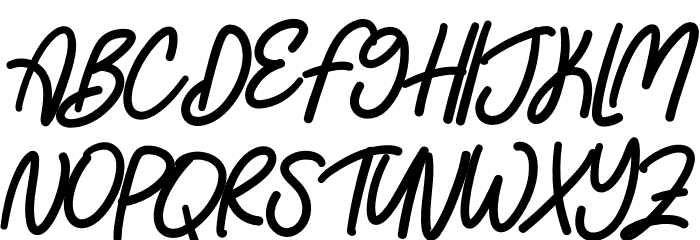Roomboy Font UPPERCASE