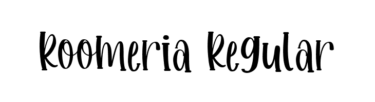 Roomeria Regular  フリーフォントのダウンロード