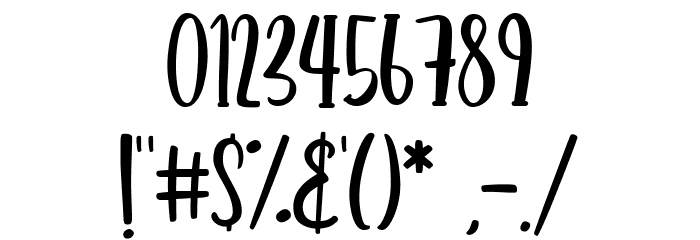 Roomeria Regular Font OTHER CHARS