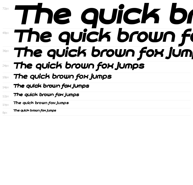 Roona Sans Black PERSONAL Italic Waterfall