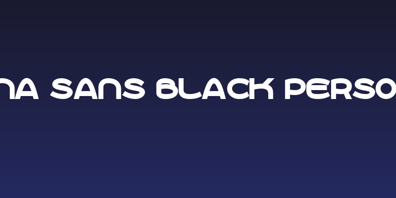 Roona Sans Black PERSONAL Social Header