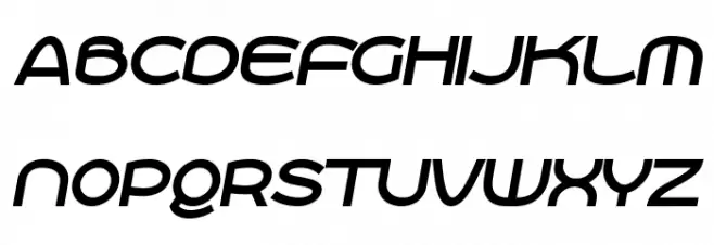 Roona Sans Bold PERSONAL Italic Font Litere mari