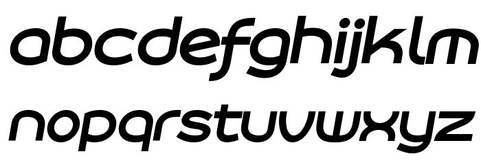 Roona Sans Bold PERSONAL Italic Font LOWERCASE