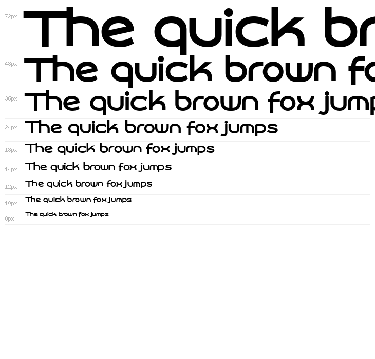 Roona Sans Bold PERSONAL Waterfall