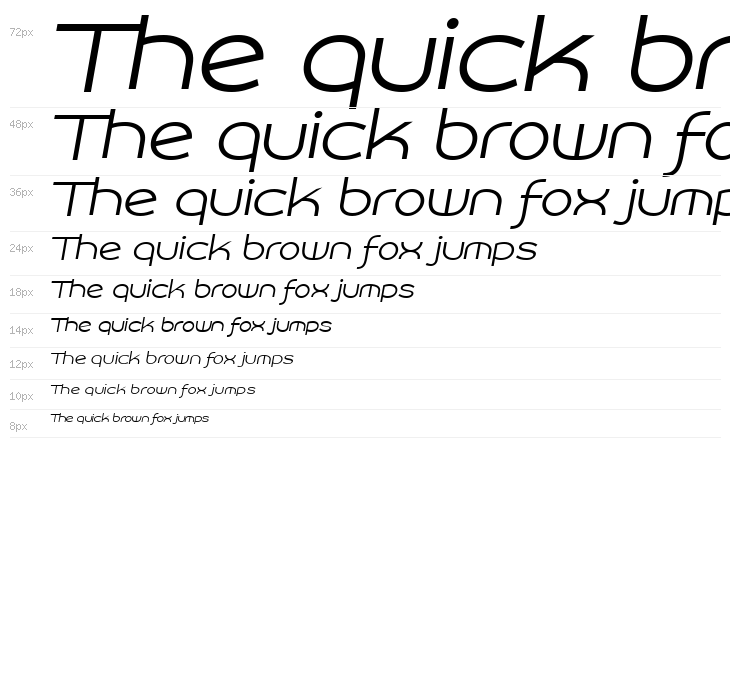 Roona Sans Light PERSONAL Italic Waterfall