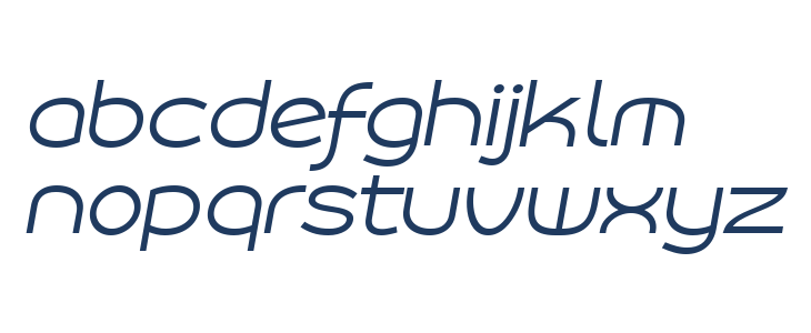 Roona Sans Light PERSONAL Italic Lowercase