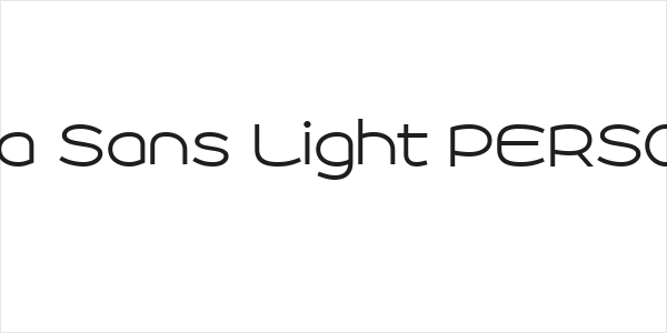 Roona Sans Light PERSONAL Logo