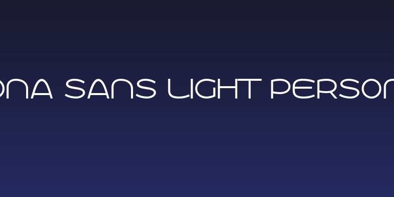 Roona Sans Light PERSONAL Social Header