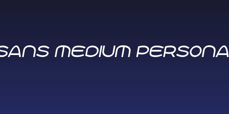 Roona Sans Medium PERSONAL Italic Social Header