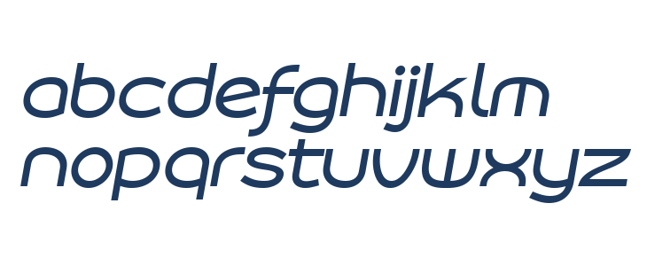 Roona Sans Medium PERSONAL Italic Lowercase