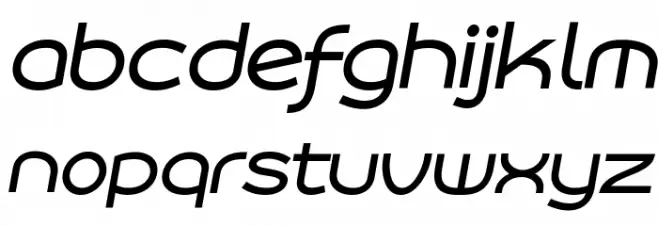 Roona Sans Medium PERSONAL Italic 字体 小写