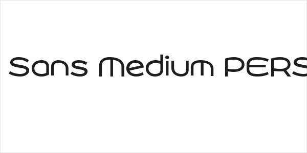 Roona Sans Medium PERSONAL Logo