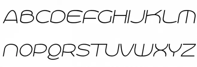 Roona Sans Thin PERSONAL Italic Schriftart Groß
