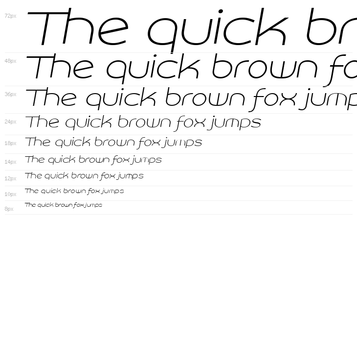 Roona Sans Thin PERSONAL Italic Waterfall