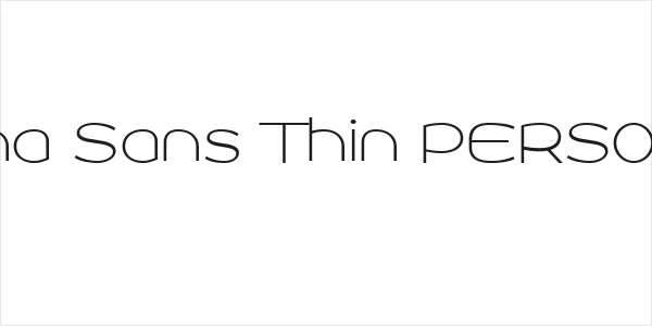 Roona Sans Thin PERSONAL Logo