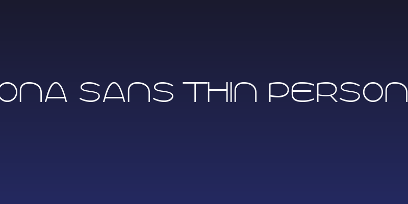 Roona Sans Thin PERSONAL Social Header