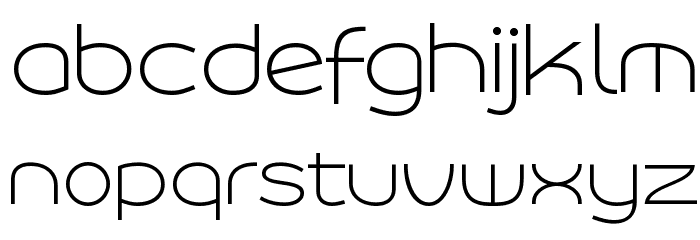 Roona Sans Thin PERSONAL Font LOWERCASE