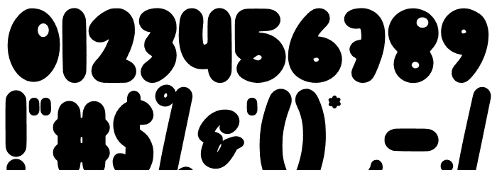 Roopey Font Alte caractere