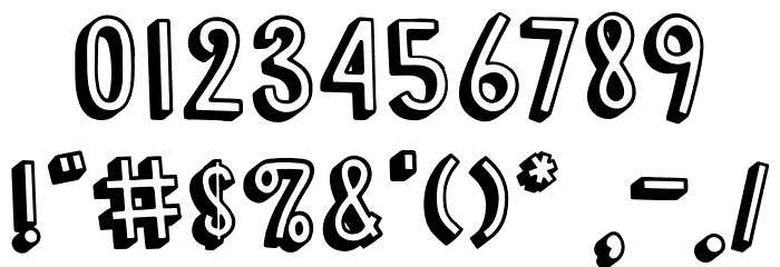RooseSallyRegular フォント その他の文字