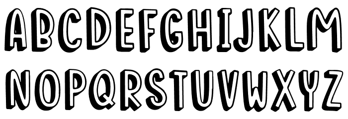 RooseSallyRegular フォント 小文字