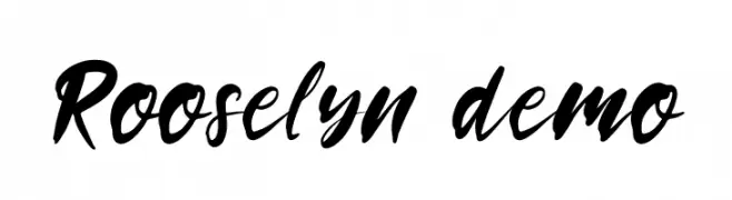 Rooselyn demo  font caratteri gratis