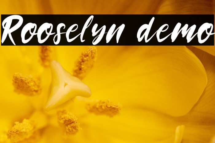 Rooselyn demo Example 1