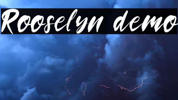 Rooselyn demo Example 2