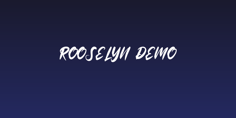 Rooselyn demo Social Header