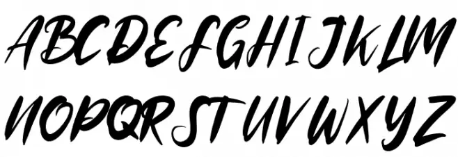 Rooselyndemo Font UPPERCASE