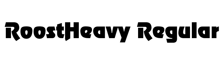 RoostHeavy Regular  नि: शुल्क फ़ॉन्ट्स डाउनलोड