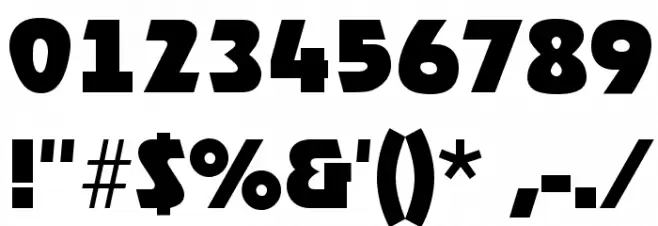 RoostHeavy Regular Font OTHER CHARS