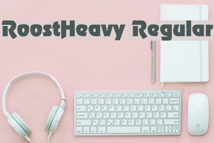 RoostHeavy Regular Font examples