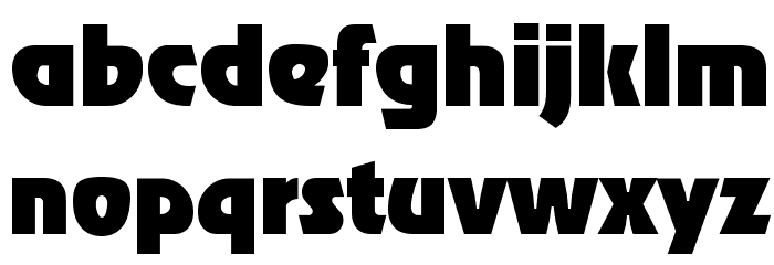 RoostHeavy Regular Font LOWERCASE