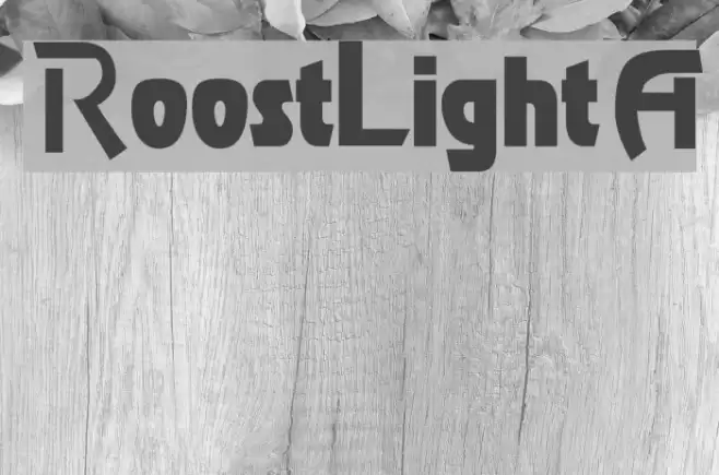 RoostLightA Font examples