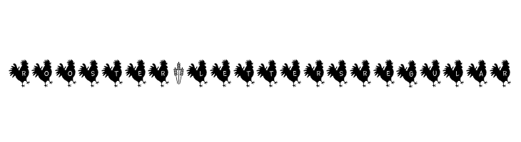 Rooster*Letters Regular  Frei Schriftart Herunterladen