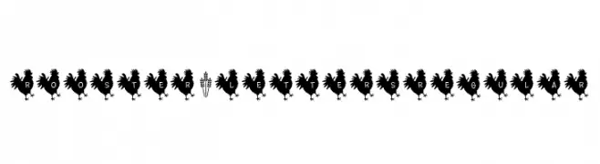 Rooster*Letters Regular  नि: शुल्क फ़ॉन्ट्स डाउनलोड