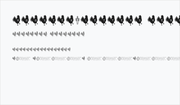 Rooster*Letters Regular Business Card